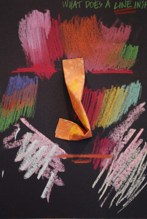 This was a demonstration I did of bending the "line". Inspired me to use it as a nose in a face.