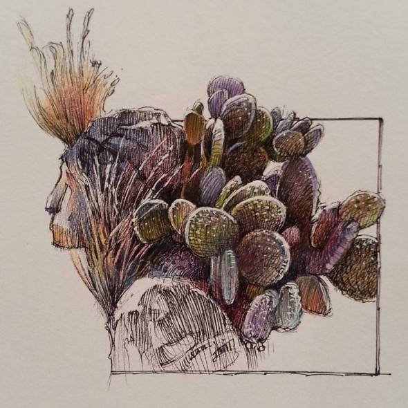 Cactus Rock Woman